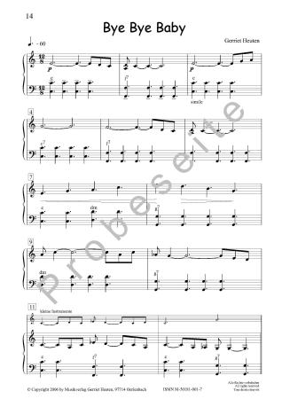Sixpack 1, Blus & Rock, Gerriet Heuten, Akkordeon-Solo, Standardbass MII, Spielheft, Soloband, Bassnoten lesen lernen, leicht, ​mit CD, unterschiedliche Genres, verschiedene Stilrichtungen, alternative Spielvorschläge, Akkordeon Noten, Beispielseite