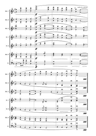 Irish Tune From County Derry, A Londonderry Air, Danny Boy, Percy Aldridge Grainger, Johannes Baumann, Akkordeon-Orchester, irische Volksweise, leicht-mittelschwer, Akkordeon Noten, Notenbeispiel
