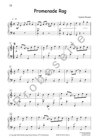 Sixpack 2, Ragtime Dance, Gerriet Heuten, Akkordeon-Solo, Standardbass MII, Spielheft, Soloband, Bassnoten lesen lernen, leicht, unterschiedliche Genres, verschiedene Stilrichtungen, alternative Spielvorschläge, Akkordeon Noten, Blick in die Noten