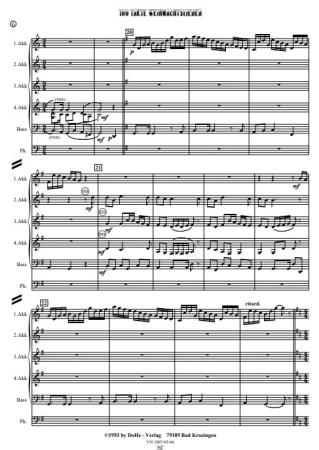 100 Takte Weihnachtslieder, Werner Heetfeld, Akkordeon-Orchester, Weihnachtsmusik, Originalmusik, Originalkomposition, leicht-mittelschwer, Akkordeon Noten, Notenbeispiel