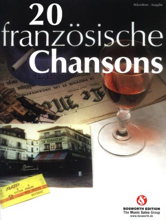 20 französische Chansons, Angela Winterstein, Akkordeon-Solo, Standardbass MII, Spielheft, Soloband, leicht, Akkordeon Noten