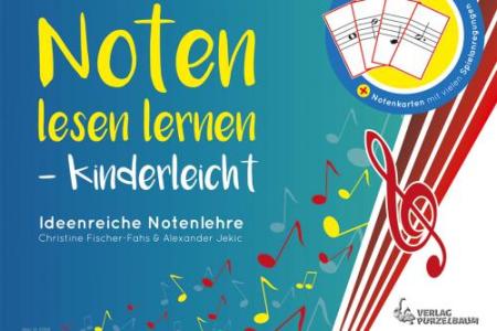 Noten lesen lernen - kinderleicht, Christine Fischer-Fahs, Alexander Jekic, Arbeitsheft zum Notenlernen, Schreibaufgaben, Spiele, Noten lesen lernen mit Spaß, sehr leicht