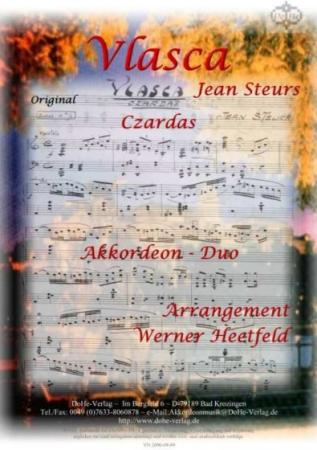 Vlasca, Jean Steurs, Werner Heetfeld, Spielstück, Akkordeon-Duo, Standardbass MII, Czárdás, mittelschwer-schwer, Akkordeon Noten