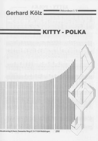 Kitty-Polka (Einzelausgabe), Gerhard Kölz, Akkordeon-Solo, zweite Stimme, Duo, Duett, sehr leicht, Akkordeon Noten