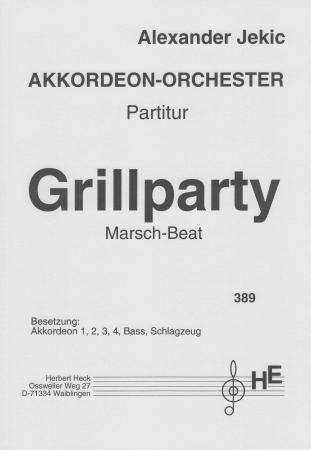 Grillparty, Marsch-Beat, Alexander Jekic, Schüler-Orchester, Akkordeonorchester, leicht, Originalmusik, Originalkomposition, Akkordeon Noten
