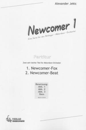 Newcomer 1, Alexander Jekic, Akkordeon-Orchester, Akkordeon-Ensemble, Kinder-Orchester, Schülerorchester, Spielgruppe, Anfänger-Orchester, sehr leicht, Originalkomposition, Originalmusik, Akkordeon Noten, gemeinsam musizieren lernen, Cover