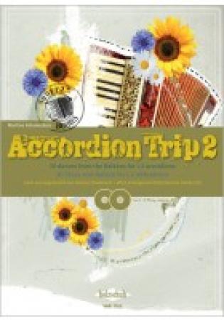 Accordion Trip 2, Henner Diederich, Martina Schumeckers, Akkordeon-Solo, Akkordeon-Duo, Standardbass MII, Spielheft, 30 Tänze vom Balkan, mittelschwer, mit 2 CDs, Akkordeon Noten