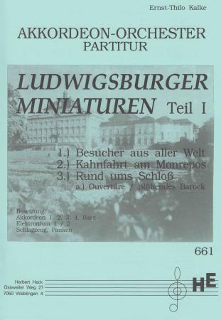 Ludwigsburger Miniaturen 1, Ernst-Thilo Kalke, Oberstufe, Akkordeonorchester, mittelschwer-schwer, Wertungsstück, Wettbewerbsliteratur, Originalmusik, Originalkomposition, Akkordeon Noten