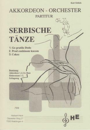 Serbische Tänze, Akkordeon-Orchester, Originalkomposition, Mittelstufe, Wertungsstück, Kurt Gelück, mittelschwer, Wettbewerbsliteratur, Originalmusik, Akkordeon Noten