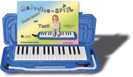 ABC-Melodica, ideales Einsteigerinstrument, musikalische Grundausbildung, 32 Tasten, Tonumfang f - c’’’, genaue 440 Hz-Stimmung, ergonomisches Mundstück, Koffer mit starker Ober- und Unterschale als Notenständer nutzbar, Anfänger, Kinder, Gruppenmusiziere