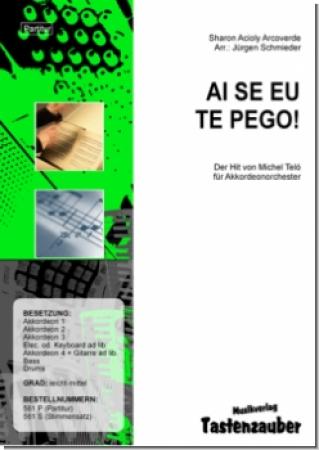 AI SE EU TE PEGO!, Nossa, Nossa, Akkordeon-Orchester, Jürgen Schmieder, Sharon Acioly Arcoverde, Michel Teló, Sommerhit, Latin-Pop, leicht-mittelschwer, Nummer 1 Hit, Akkordeon Noten