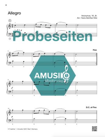 Freetime 1, Hans-Günther Kölz, Spielheft für Akkordeon-Solo mit Melodiebass (MIII), C-Griff, Umsteiger, leicht-mittelschwer, linke Hand, Fingersätze, QR-Codes, Videos mit Matthias Matzke, Soloband, Akkordeon Noten
