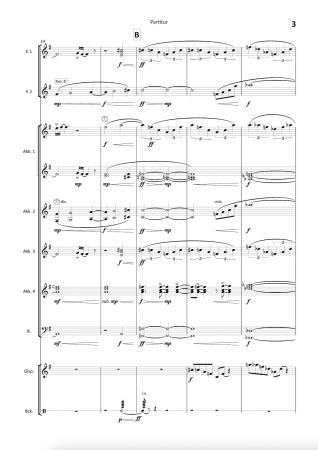 A Swift's Return, Ian Watson, Akkordeon-Orchester, Originalkomposition, Wertungsstück, Wettbewerbsliteratur, 18. Eidgenössische Akkordeon Musikfest, Mittelstufe, mittelschwer, Originalmusik, Akkordeon Noten, Beispielseite