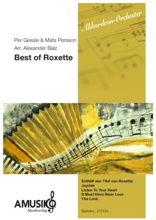 Best of Roxette, Per Gessle, Mats Persson, Alexander Balz, Akkordeon-Orchester, Medley, Potpourri, Welthits, Megahits, mittelschwer, Akkordeon Noten, Cover