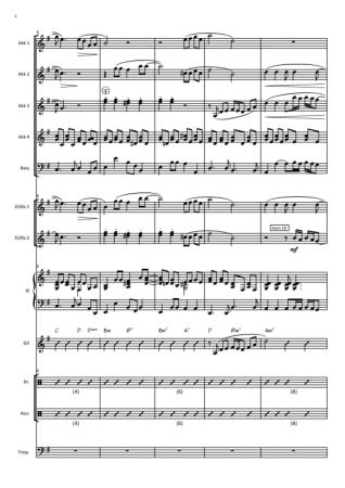 Preview: Eternal Flame, The Bangles, Billy Steinberg, Tom Kelly, Susanna Hoffs, Alexander Balz, Akkordeonorchester, Pop-Ballade, Welthits, Megahits, mittelschwer, Akkordeon Noten, Notenbeispiel