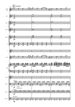 A Butterfly Shines On Me, Lionel Chapuis, Akkordeon-Orchester, Irish Folk, Rock, Hommage, mittelschwer-schwer, Originalkomposition, Originalmusik, Akkordeon Noten, Notenbeispiel