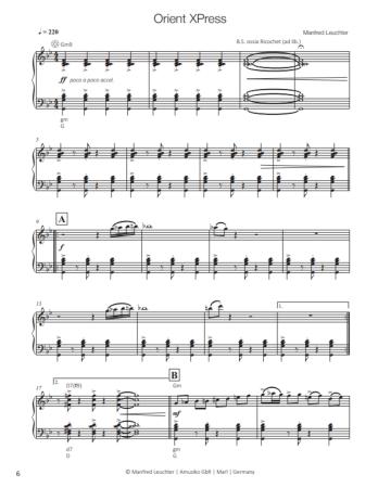 Manfred Leuchter, Akkordeon Songbook, Martina Kluge, Akkordeon-Solo, Standardbass MII, Spielheft, Soloband, Hommage, mittelschwer, Akkordeon Noten, Beispielseite