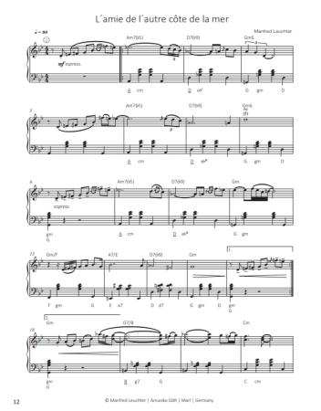 Manfred Leuchter, Akkordeon Songbook, Martina Kluge, Akkordeon-Solo, Standardbass MII, Spielheft, Soloband, Hommage, mittelschwer, Akkordeon Noten, Ansichtsseite