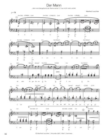 Manfred Leuchter, Akkordeon Songbook, Martina Kluge, Akkordeon-Solo, Standardbass MII, Spielheft, Soloband, Hommage, mittelschwer, Akkordeon Noten, Probeseite