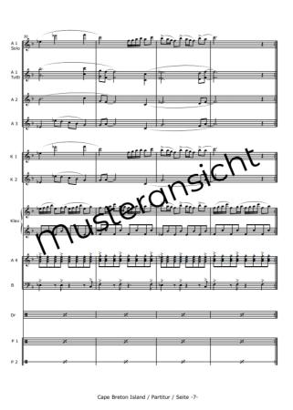 Cape Breton Island - Canadian Impressions, Rudi Braun, Akkordeon-Orchester, Landschaftsbeschreibung, Kanada, Klangvielfalt, mittelschwer-schwer, Konzertstück, Wertungsstück, Akkordeon Noten, Einblick