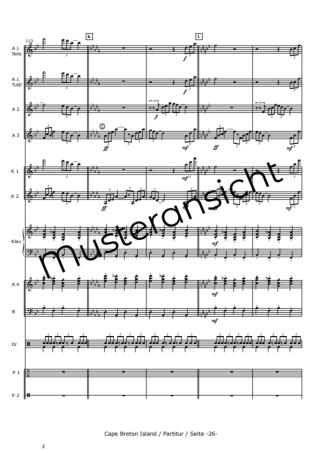 Cape Breton Island - Canadian Impressions, Rudi Braun, Akkordeon-Orchester, Landschaftsbeschreibung, Kanada, Klangvielfalt, mittelschwer-schwer, Konzertstück, Wertungsstück, Akkordeon Noten, Notenbeispiel