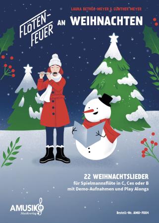 Flötenfeuer an Weihnachten, Spielmannsflöte, Flöte, Spielmannszugflöte