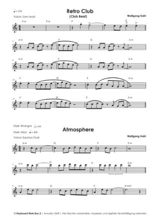 Preview: Keyboard Style-Box Band 2, Wolfgang Kahl, Keyboard-Solo, Spielheft, Begleitautomatik, Keyboard spielen lernen, leicht, Keyboard Noten, Beispielseite