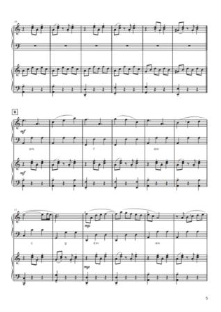 Preview: A Jolly Ride on a Carousel, Rudi Braun, Akkordeon plus, Kammermusik-Duo, Akkordeon, Standardbass MII, Klavier, Duo, Duett, Kammermusikkomposition, Kammermusiknoten, mittelschwer, Musiknoten, Akkordeon Noten, Beispielseite