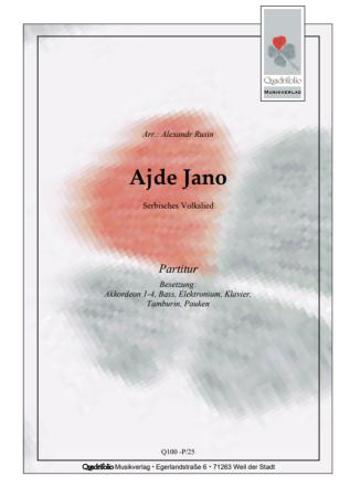 Ajde Jano, Alexandr Rusin, Akkordeon-Orchester, serbisches Volkslied, Folklore, Folk Music, mittelschwer, Akkordeon Noten, Cover