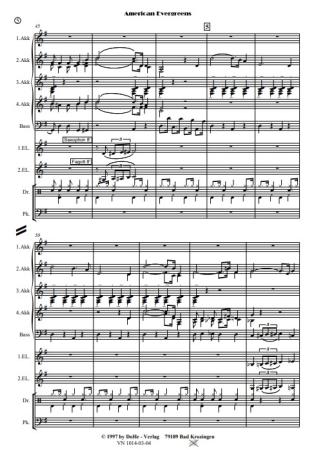 American Evergreens, Werner Heetfeld, Akkordeon-Orchester, Medley, Potpourri, Welthits, mittelschwer-schwer, Akkordeon Noten, Demoseite