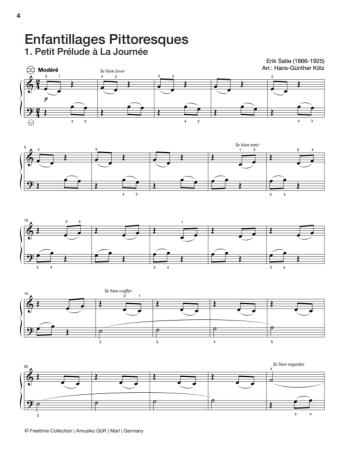 Preview: Freetime Collection, Hans-Günther Kölz, Spielheft für Akkordeon-Solo mit Melodiebass (MIII), C-Griff, Umsteiger, leicht-mittelschwer, linke Hand, Fingersätze, inkl. Online-Audio, Sarah Gimbel, Soloband, Akkordeon Noten, Notenbeispiel