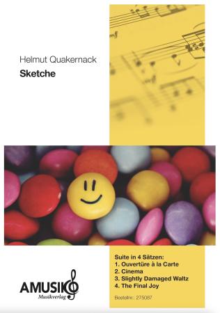 Sketche, Helmut Quakernack, Akkordeon-Orchester, Akkordeon-Ensemble, Suite in vier Sätzen, schwer, Akkordeon Noten, Cover