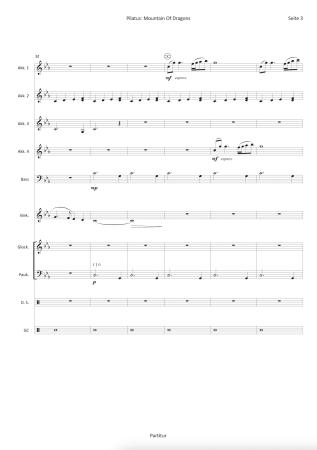 Pilatus: Mountain of Dragons, Steven Reineke, Ralf Schwarzien, Akkordeon-Orchester, symphonisches Klangbild, mittelschwer-schwer, Oberstufe, Akkordeon Noten, Notenbeispiel