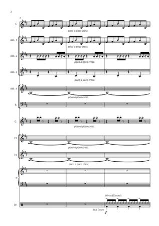 Sirius & Eye In The Sky, The Alan Parsons Project, Eric Woolfson & Alan Parsons, Oliver Kruck, ​Akkordeon-Orchester, Progressive-Rock, Welthit, Megahit, Rockhymne, ideal für's Unterhaltungsprogramm, leicht-mittelschwer, Akkordeon Noten, Blick in die Noten