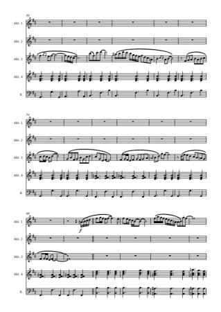 Tango fiorito, Nils Aebersold, Variationen, Akkordeon-Ensemble, Akkordeon-Quintett, Originalkomposition, Originalmusik, mittelschwer bis schwer, Akkordeon Noten, Notenbeispiel
