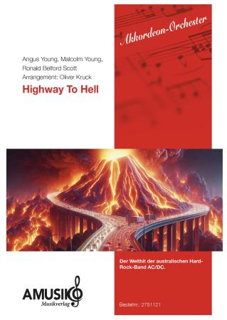 Highway to Hell, AC/DC, Oliver Kruck, ​Akkordeon-Orchester, Rock, ideal für's Unterhaltungsprogramm, leicht-mittelschwer, Akkordeon Noten, Cover