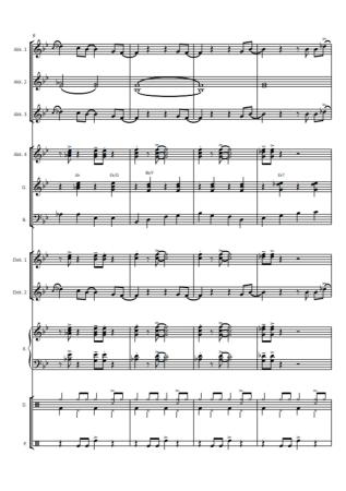 Crazy Little Thing Called Love, Freddie Mercury, Queen, Oliver Kruck, ​Rock'n'Roll-Hit für Akkordeon-Orchester, mittelschwer, Akkordeon Noten, Notenbeispiel