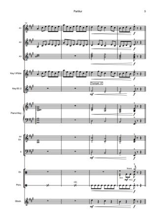 Celtic Fire, Hans-Günther Kölz, Akkordeon-Orchester, Irish Folk, mittelschwer-schwer, Originalkomposition, Originalmusik, Irland, Akkordeon Noten, Probeseite