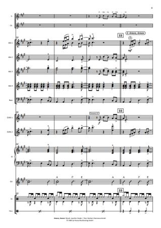 Roland Kaiser in Concert, Alexander Balz, Akkordeon-Orchester, Medley, Potpourri, Megahits, mittelschwer, inkl. Gesangsstimmen (Solo und Chor), Konzert-Highlight, Akkordeon Noten, Notenbeispiel