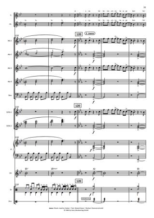 Roland Kaiser in Concert, Alexander Balz, Akkordeon-Orchester, Medley, Potpourri, Megahits, mittelschwer, inkl. Gesangsstimmen (Solo und Chor), Konzert-Highlight, Akkordeon Noten, Blick in die Noten