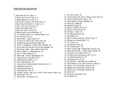 Preview: Kleine Musiker ganz groß Band 1, Anastasia Tsarchatzidou, Georg Bühler, Schulwerk für Klavier, sehr leicht, für Kinder ab 4 Jahren, kindgerecht, Klavierunterricht, Klavierschüler, inkl. Playback-CD, Anfänger am Klavier, Klavierschule, Klavier Noten, Inhal