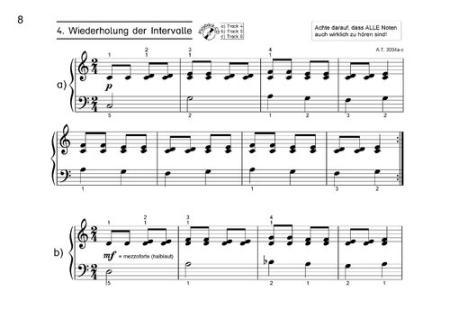 Kleine Musiker ganz groß Band 3, Anastasia Tsarchatzidou, Georg Bühler, Schulwerk für Klavier, leicht, für Kinder ab 4 Jahren, kindgerecht, inkl. Playback-CD, Klavierunterricht, Klavierschüler, Anfänger am Klavier, Klavierschule, Klavier Noten, Blick in d