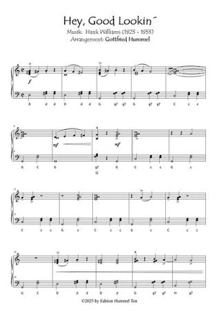 Back to the Country Roads, Gottfried Hummel, Akkordeon-Solo, Standardbass MII, Klavier, Keyboard, Spielheft, Soloband, Tophits, Evergreens, Countrymusic, leicht-mittelschwer, Akkordeon Noten, Blick in die Noten