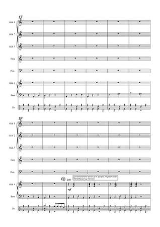 Bella Ciao Flashmob, Partitur, Probeseite, Gottfried Hummel, Akkordeonorchester, Showfeeling, Traditional, Partisanenlied, Sommerhit, mittelschwer, Easy-Stimme, Akkordeon Noten