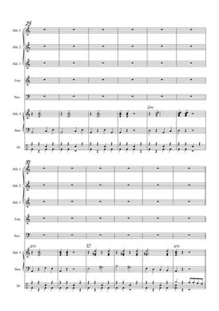 Bella Ciao Flashmob, Blick in die Partitur, Gottfried Hummel, Akkordeonorchester, Showfeeling, Traditional, Partisanenlied, Sommerhit, mittelschwer, Easy-Stimme, Akkordeon Noten