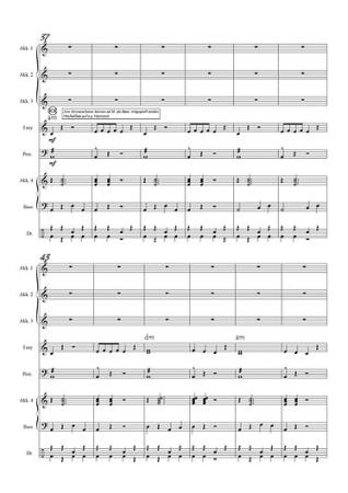 Bella Ciao Flashmob, Blick in die Partitur, Gottfried Hummel, Akkordeonorchester, Showfeeling, Traditional, Partisanenlied, Sommerhit, mittelschwer, Easy-Stimme, Akkordeon Noten