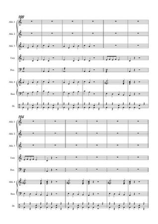 Bella Ciao Flashmob, Blick in die Probeseiten, Gottfried Hummel, Akkordeonorchester, Showfeeling, Traditional, Partisanenlied, Sommerhit, mittelschwer, Easy-Stimme, Akkordeon Noten
