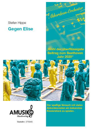 Gegen Elise, Stefan Hippe, Beethoven für Akkordeon, Akkordeon-Orchester, mittelschwer, Für Elise, Akkordeon Noten