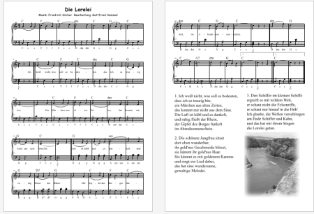 Come on - Sing einen Song! - Friedrich Silcher 2.0, Gottfried Hummel, Klavier-Solo, Piano-Solo, Keyboard-Solo, Akkordeon-Solo, Melodiestimmen in C hoch & tief, Bb, Es und C (Bass-Schlüssel), Spielheft, Soloband, 12 bekannte Stücke, leicht, Klavier Noten,