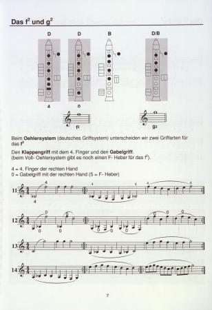 Die D1/D2 Schule für Klarinette, Siegfried Pfeifer, Schulwerk für Klarinette, Klarinettenschule, Lehrwerk, Clarinregister, hohes Register, Klarinette spielen lernen, leicht, Klarinetten Noten, Klarinettenunterricht, Beispielseite